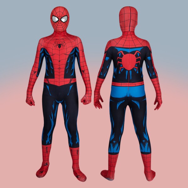 Spiderman Vintage Comic Book Cosplay Suit Spider-Man PS5 Jumpsuit Kids Costumes