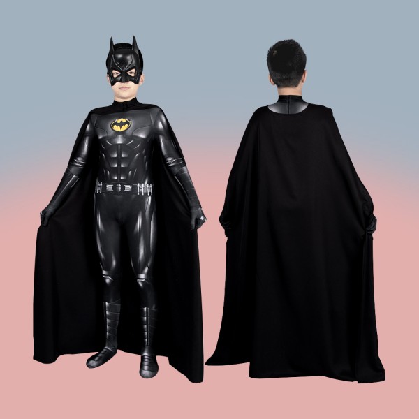 Kids Michael Keaton Cosplay Jumpsuit TF Bat Bruce Wayne Costumes Halloween Suit