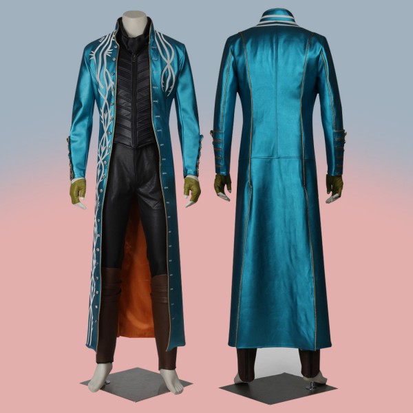 Devil May Cry 3 Vergil Halloween Suit DMC Cosplay Costumes