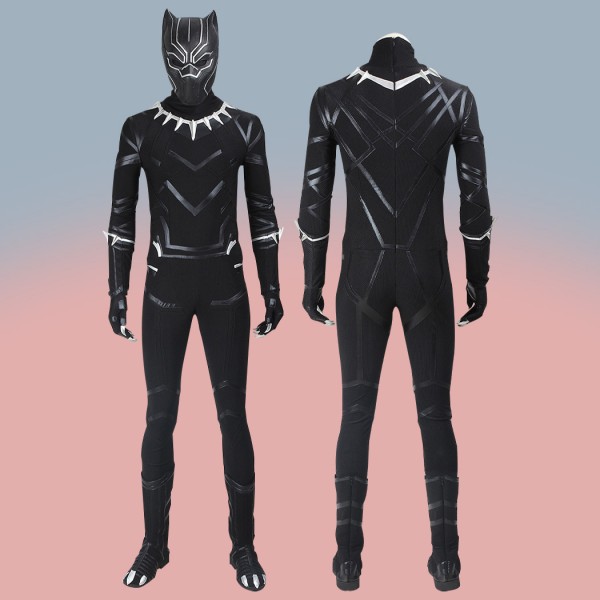 Black Panther Cosplay Costumes Captain America Civil War T'Challa Halloween Suit