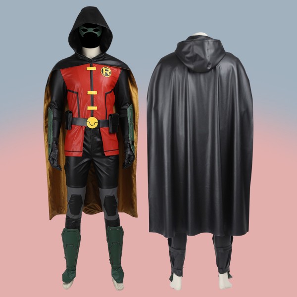 Batman Justice League Vs Teen Titans Robin Halloween Cosplay Costume