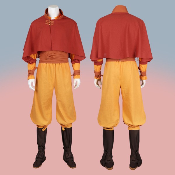 Adult Outfit Aang Halloween Cosplay Costumes Avatar The Last Airbender Suit