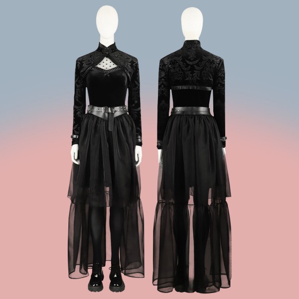 2024 Lisa Misty Dress Black Suit Lisa Frankenstein Halloween Cosplay Costumes