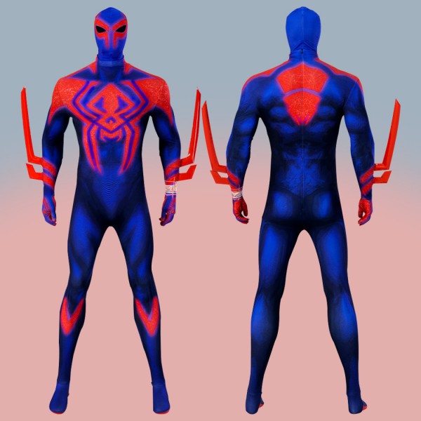 Spider-Man Across the Spider-Verse Cosplay Suit Spiderman 2099 Jumpsuit with Cape