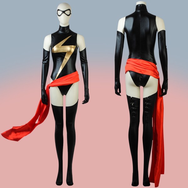 Carol Danvers Black Cosplay Jumpsuit Captain Marvel Women Costumes