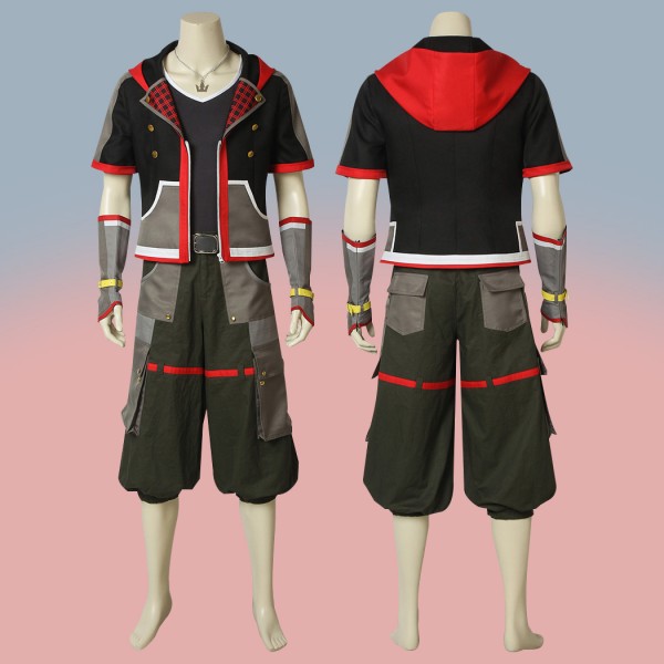 Kingdom Hearts 3 Sora Cosplay Costume Men Suit Halloween Set