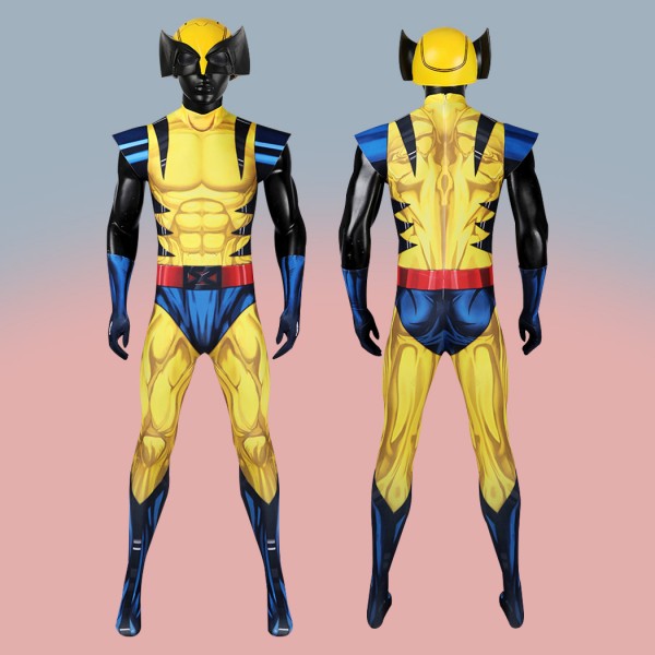 X-Men 97 Wolverine Cosplay Jumpsuit James Howlett Costumes Halloween Suit for Men