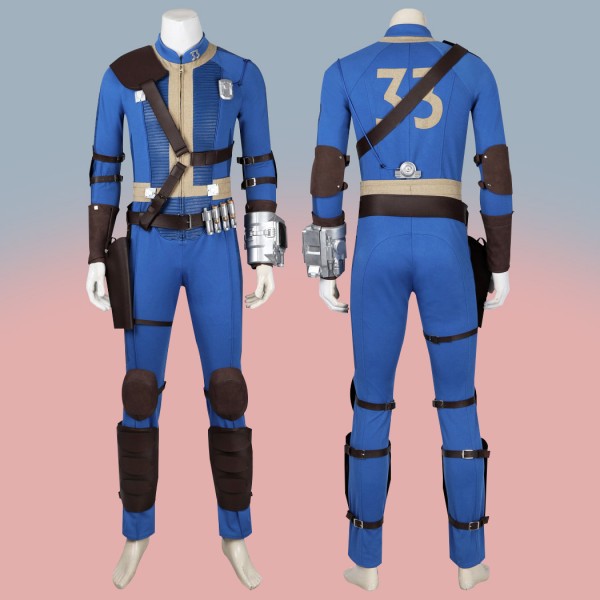 Fallout 33 Blue Cosplay Costumes Fallout Season 1 Suit Men Uniform