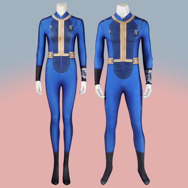 Fallout Cosplay Jumpsuit 2024 TV Fallout Season 1 Blue Costumes for Adult