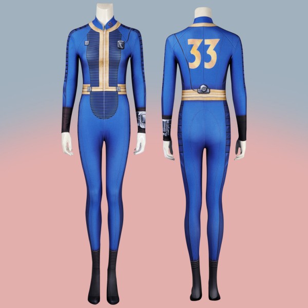 Fallout Cosplay Jumpsuit Fallout 33 Lucy Blue Costumes for Female