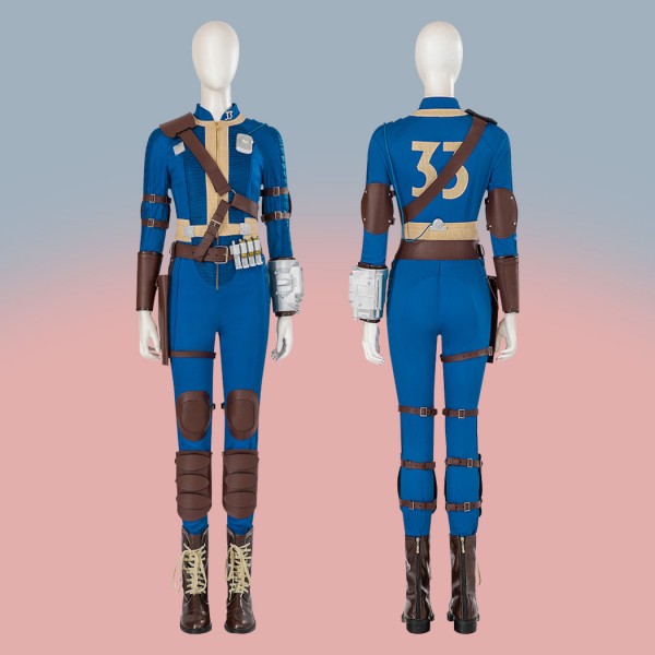 TV Fallout Halloween Costumes Blue Outfits Fallout Lucy Suit for Female