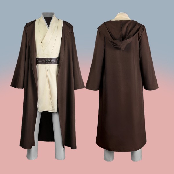 Star Wars Episode II Attack of the Clones Cosplay Suit Obi-Wan Kenobi Costumes