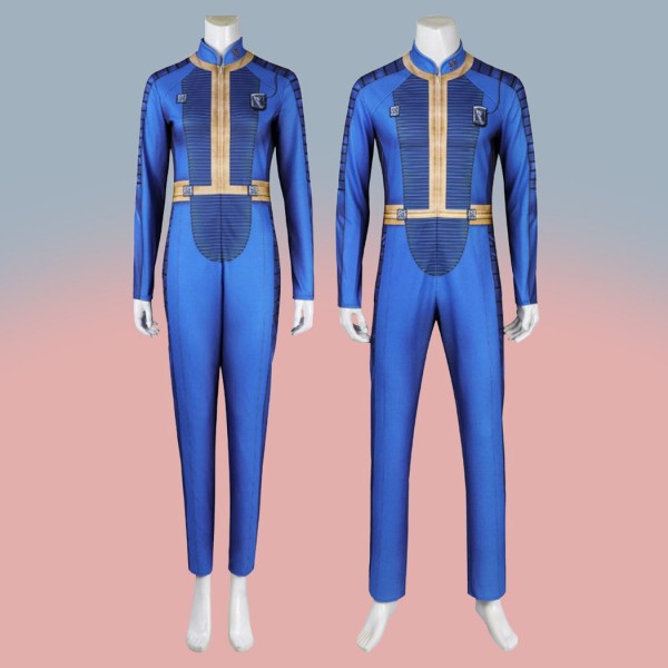 Fallout Season 1 Cosplay Costume Men and Lucy Fallout Suit Blue Bodysuit Halloween Outfits