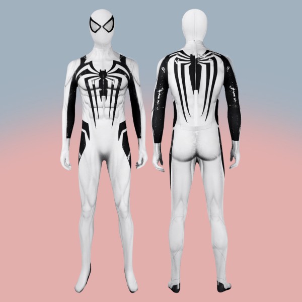 Anti-Venom Suit Spider-Man 2 PS5 Costumes Men Halloween Cosplay Jumpsuit