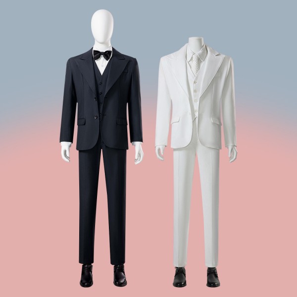 2024 Joker Folie à Deux Suit Arthur Fleck Cosplay Costumes Black White Outfits