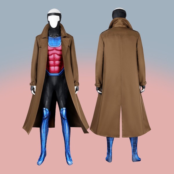 X-Men 97 Gambit Cosplay Costume Remy Etienne LeBeau Suit Men Outfits