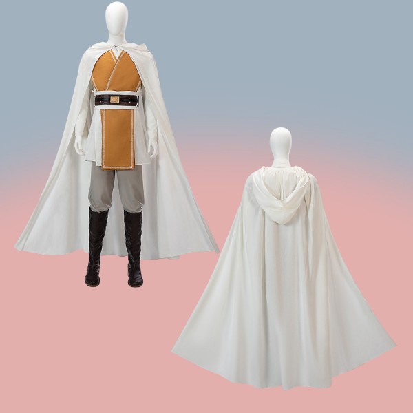 Jedi Master Sol Cosplay Costume Star Wars The Acolyte Suit White Cape