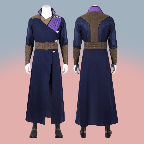 Gale Dekarios Cosplay Costume Baldurs Gate 3 Suit Purple Halloween Outfit