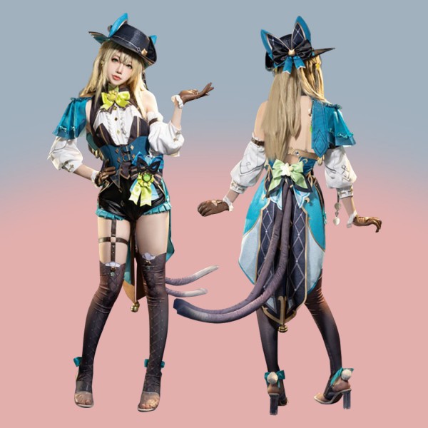 Lynette Halloween Cosplay Suit Game Genshin Impact Costumes