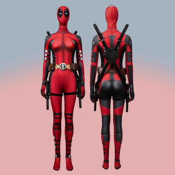 Ladypool Cosplay Costume Deadpool 3 Wanda Wilson Suit Women Halloween Outfits