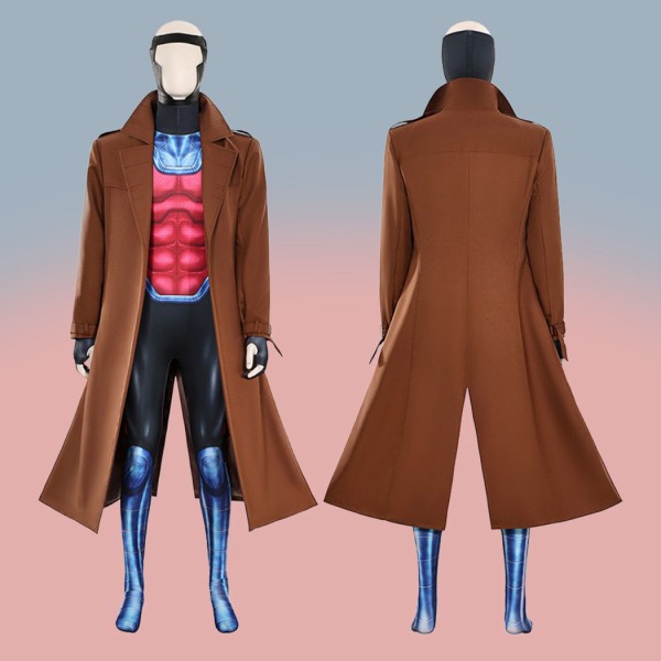 X-Men Remy LeBeau Cosplay Costume Gambit Suit Men Halloween Outfits