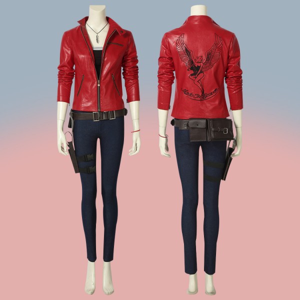Resident Evil 2 Suit Women Outfit Claire Redfield Cosplay Costumes