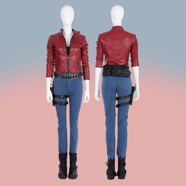 Top Level Resident Evil 2 Costume Claire Redfield Cosplay Suit