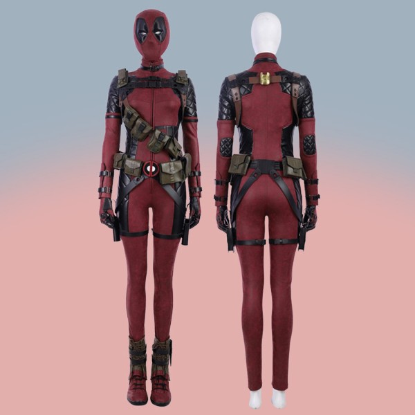 Deluxe Deadpool 2 Cosplay Costumes Lady Suit for Woman