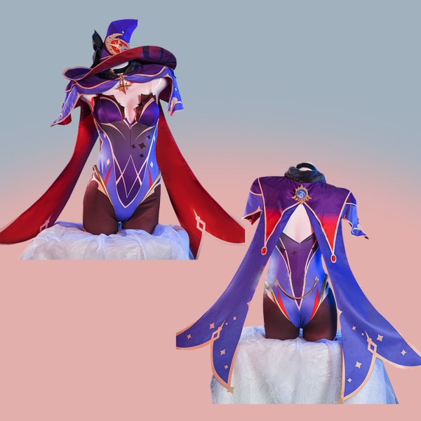 Genshin Impact Suit Mona Cosplay Costumes