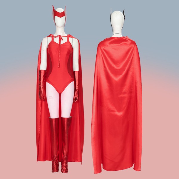 WandaVision Maximoff Scarlet Witch Suit 2021 Wanda Cosplay Costumes