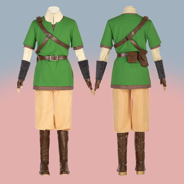 Link Cosplay Costume The Legend of Zelda Skyward Sword Suit