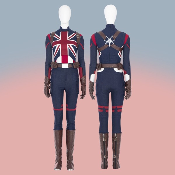 Captain Carter Cosplay Costume What If Peggy Carter Suit