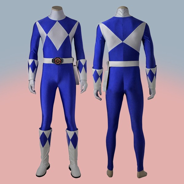 Dan Tricera Ranger Costumes Blue Mighty Morphin' Power Rangers Cosplay Suit