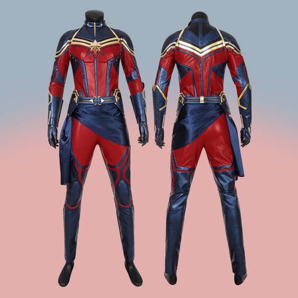 Carol Danvers Cosplay Costumes Avengers 4 Endgame Captain Marvel Suit