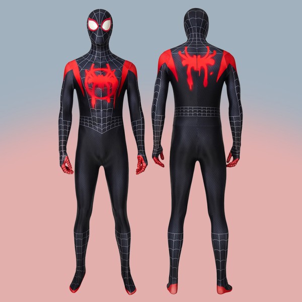 Miles Morales Cosplay Suit Spider-Man Into The Spider-Verse Costume