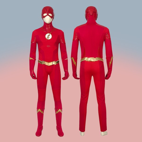 The Flash Season 5 Costumes Halloween Barry Allen Cosplay Suit