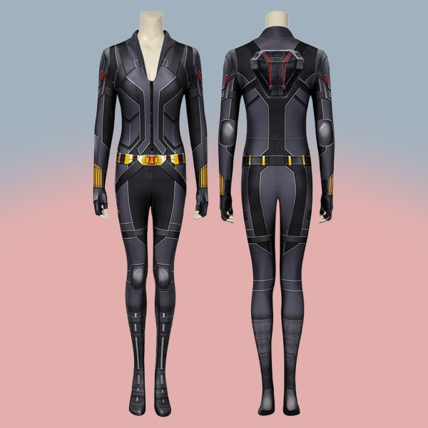 2020 Movie Black Widow Suit Natasha Romanoff Black Cosplay Jumpsuit