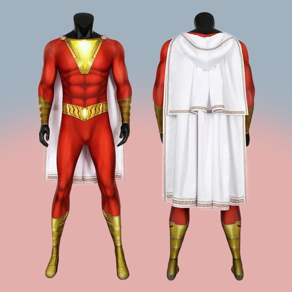 Billy Batson William Joseph Cosplay Costume Shazam Halloween Suit