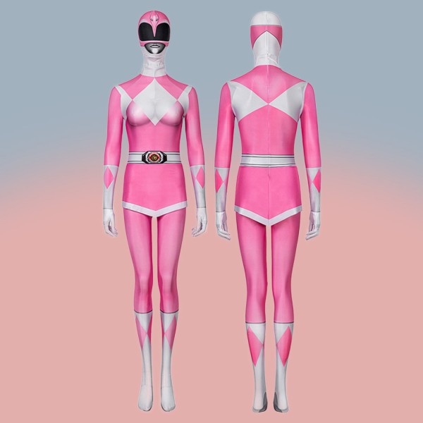 Pink Ranger Costumes Mighty Morphin Power Rangers Cosplay Suit