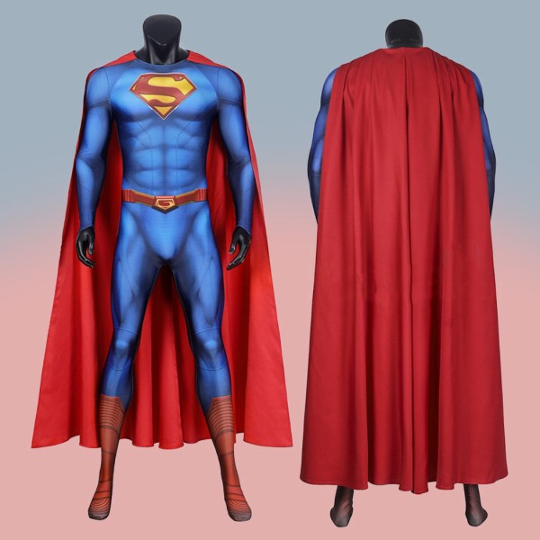 Superman Clark Lois Blue Jumpsuit Superhero Cosplay Costume