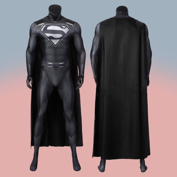 Zack Snyder's Justice League Black Superman Cosplay Costume Clark Jumpsuit