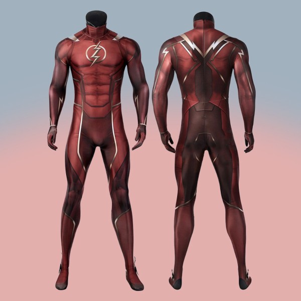 Barry Allen Red Jumpsuit The Flash Season 9 Cosplay Costumes