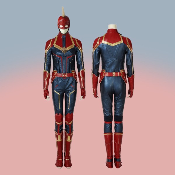 Movie Captain Marvel Suit Carol Danvers Cosplay Costume