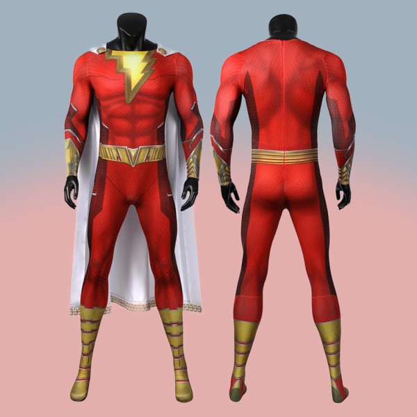 Billy Batson Cosplay Costume Shazam! Fury of the Gods William Joseph Halloween Suit