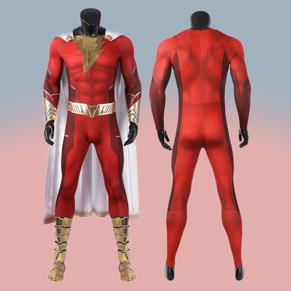 Billy Batson Costume Shazam! Fury of the Gods Asher Angel Cosplay Suits