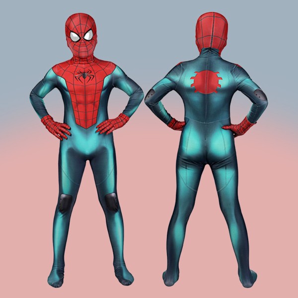 Kids Spider-Man Miles Morales Great Responsibility PS5 Cosplay Suits