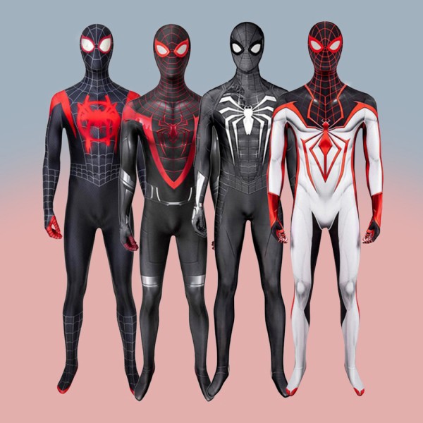 Spiderman Cosplay Suit Spider-Man Miles Morales Jumpsuit Costumes