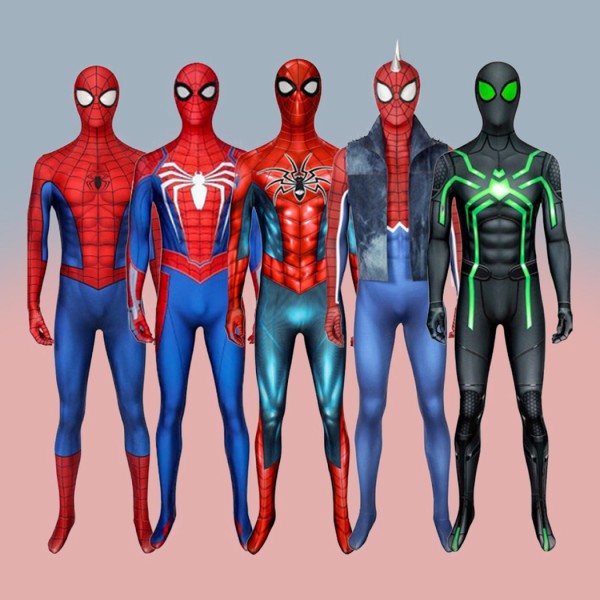 Spiderman Cosplay Costumes Spider-Man PS4 Suit