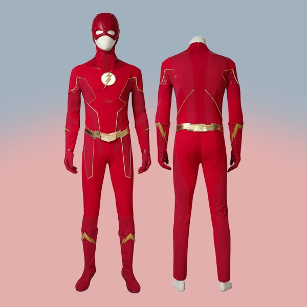 The Flash Season 6 Halloween Suit Barry Allen Cosplay Costumes