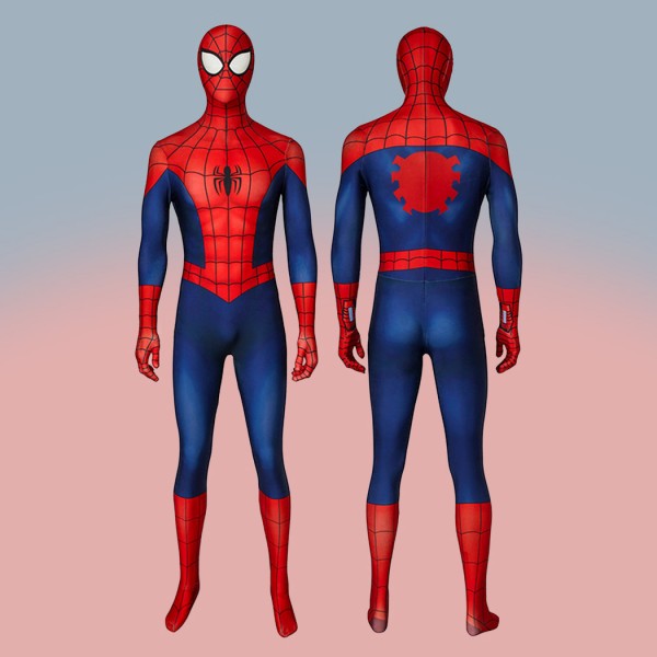 Peter Parker Cosplay Costumes Ultimate Spider-Man Season1 Suit